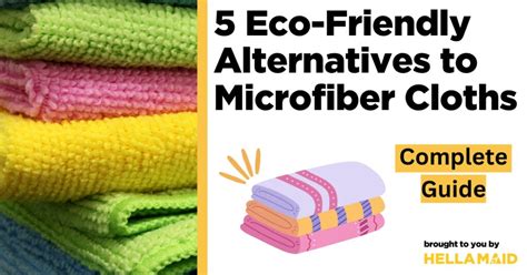 What is a natural alternative to microfiber cloths?