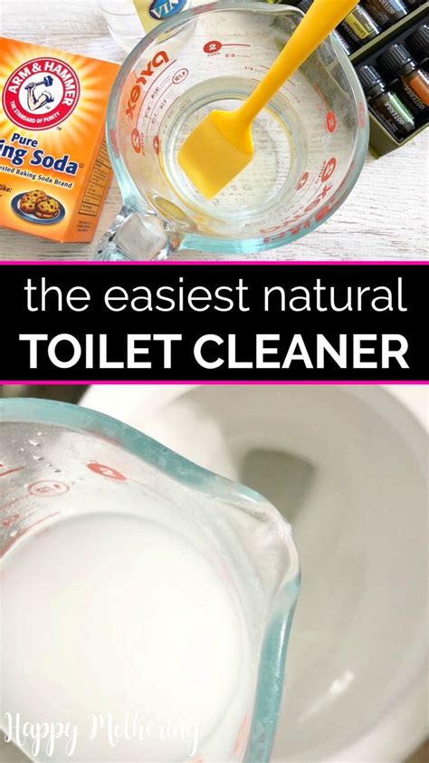 What is a natural alternative to toilet cleaner?