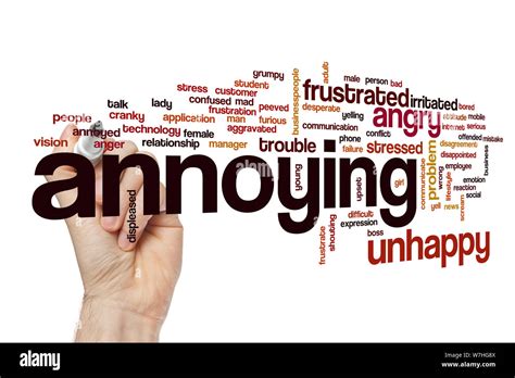 What is a nice word for annoying?