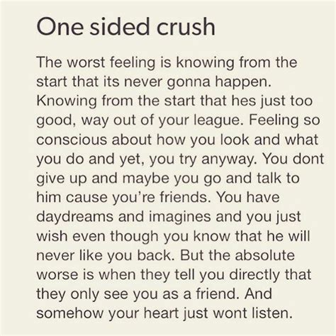 What is a one-sided crush?