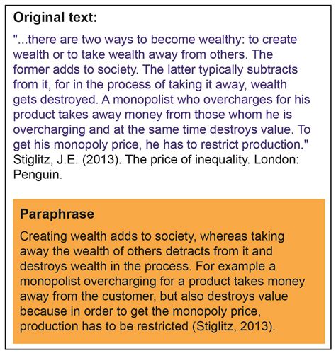 What is a paraphrase example?