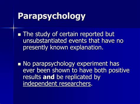 What is a parapsychologist degree?
