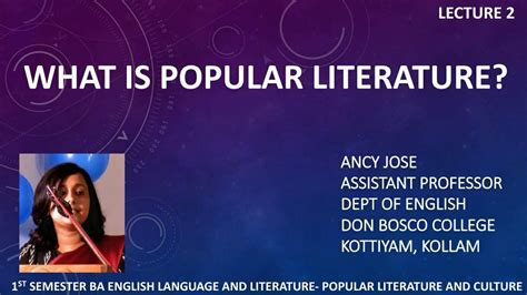 What is a popular literature?