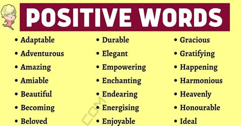 What is a positive word for a?