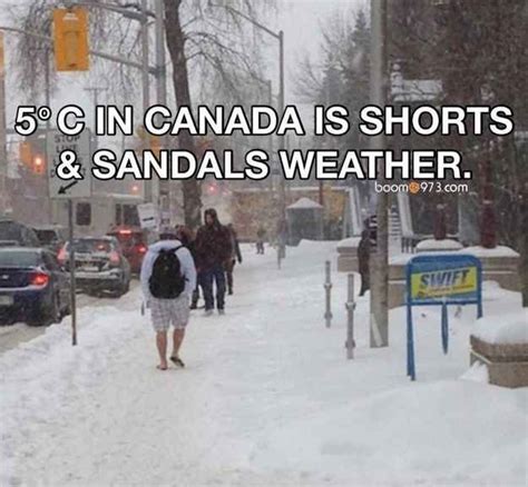 What is a quote about Canadian weather?