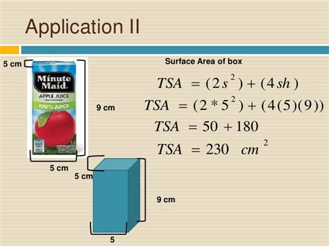 What is a real life application of area and volume?