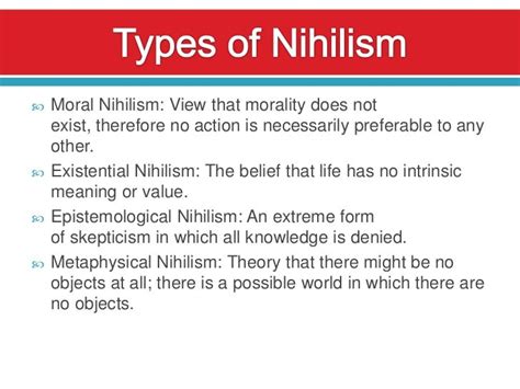 What is a real life example of nihilism?