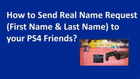 What is a real name request on PS4?