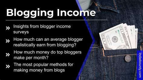 What is a realistic income from blogging?