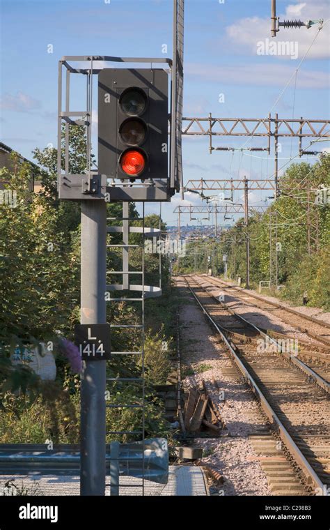 What is a red signal on a train?