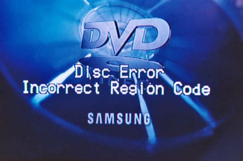 What is a region code error?