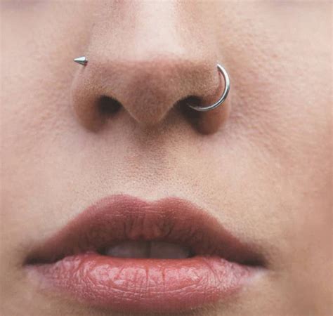 What is a right nose piercing called?