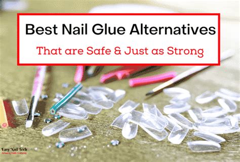 What is a safe substitute for nail glue?