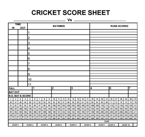 What is a score called in cricket?