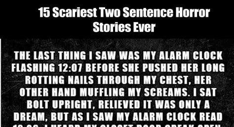 What is a sentence for scariest?