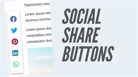 What is a sharing button?