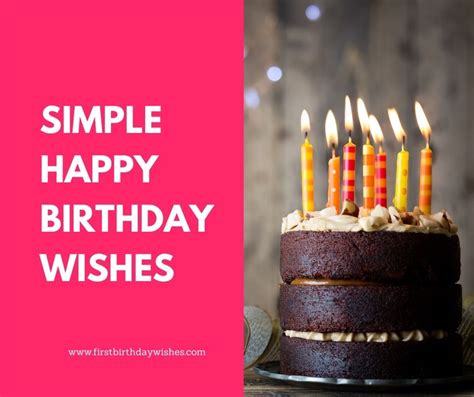 What is a simple birthday wish?