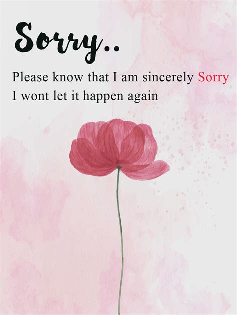 What is a sincere sorry?