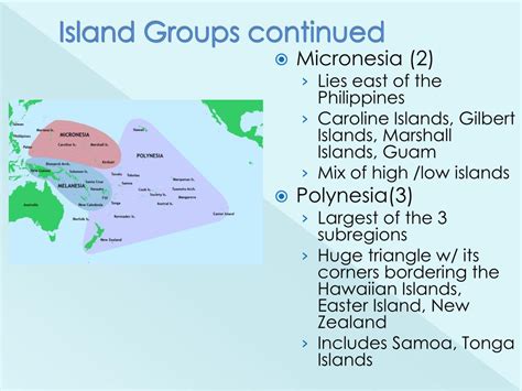 What is a small group of islands called?
