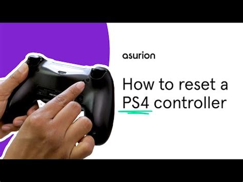 What is a soft reset on a PS4 controller?