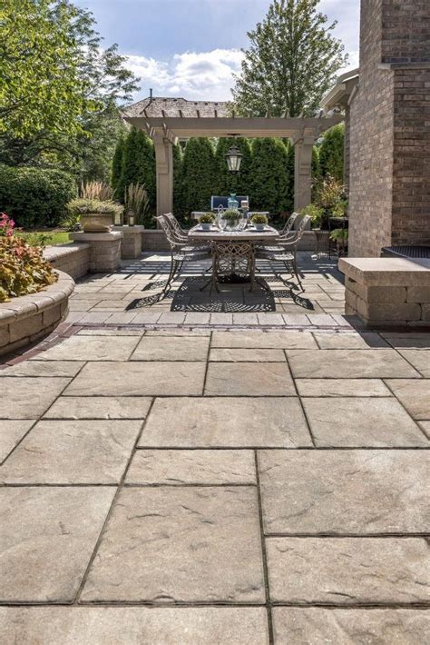 What is a stone patio called?