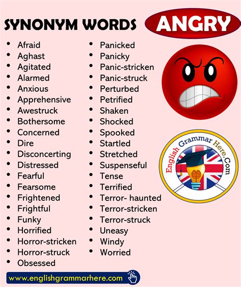 What is a stronger word for annoyed?