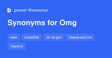 What is a synonym for OMG?
