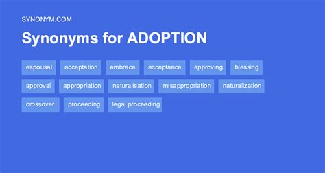 What is a synonym for adoptive?