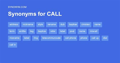 What is a synonym for call at?