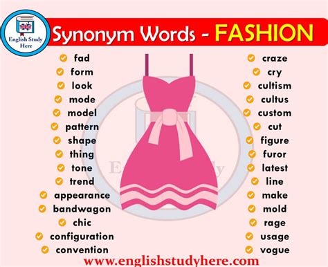 What is a synonym for fashion and style?