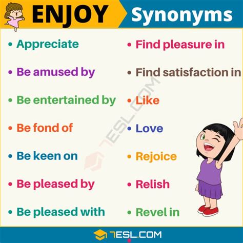 What is a synonym for fun and enjoyment?