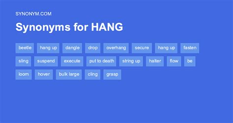 What is a synonym for hang with?