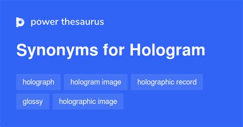 What is a synonym for holography?