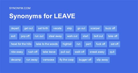 What is a synonym for leave empty?