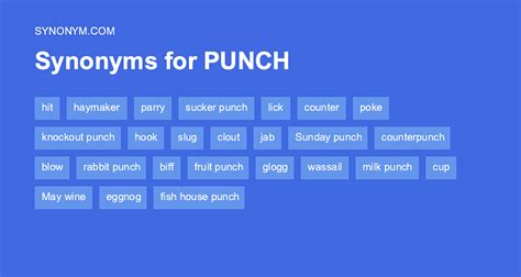 What is a synonym for punch in?