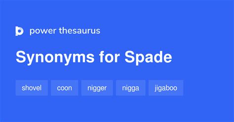 What is a synonym for spade?