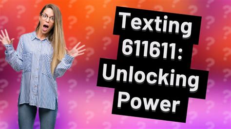What is a text from 611611?