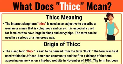 What is a thicc girl urban dictionary?