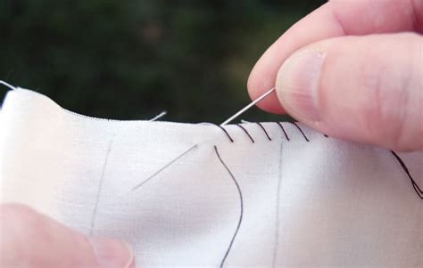 What is a top stitch by hand?