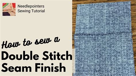 What is a top stitch seam finish?