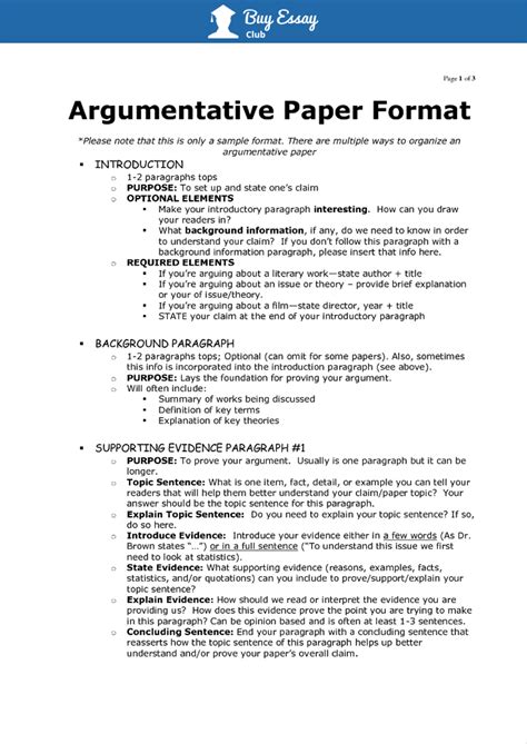 What is a typical argumentative essay?