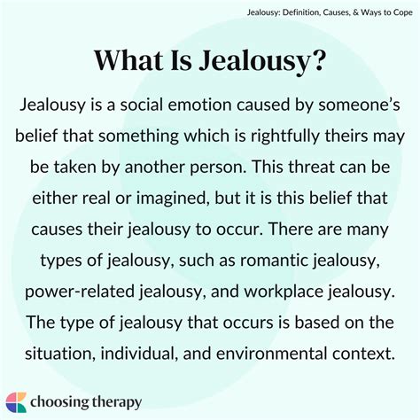 What is a typical jealousy?