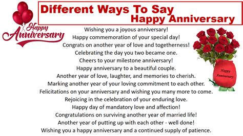 What is a unique way to say happy anniversary?