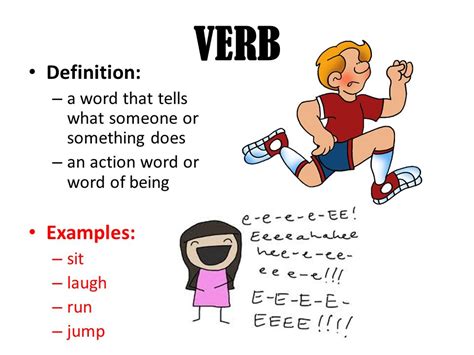 What is a verb definition for kids?