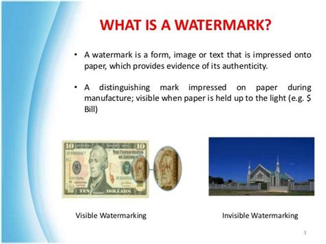 What is a visible watermark?