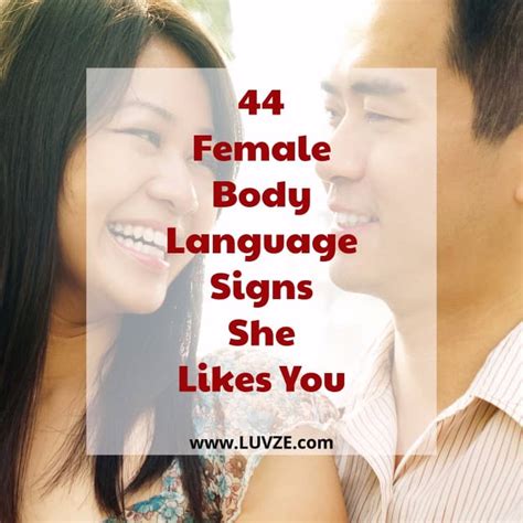 What is a woman's body language when she likes you?