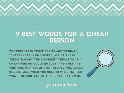 What is a word for a cheap person?