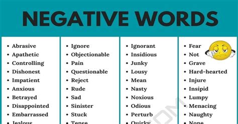 What is a word for a negative situation?