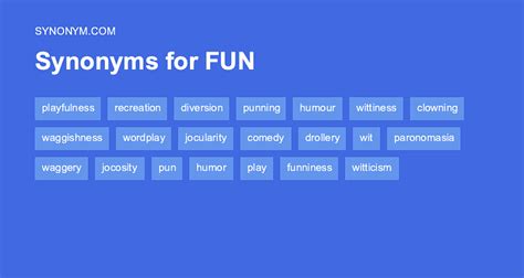 What is a word for fun?