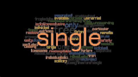 What is a word for single?